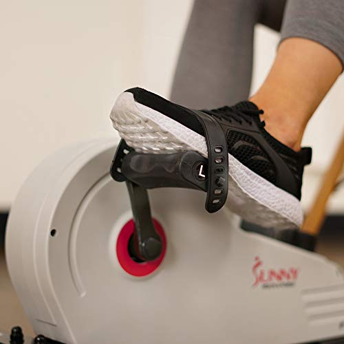 Sunny Health & Fitness Dual Function Magnetic Under Desk Pedal Exerciser, Portable Cardio Cycle for Adults and Seniors, Indoor Arm/Leg Exercise Mini Bike in Home & Office with LCD Monitor - SF-B0891