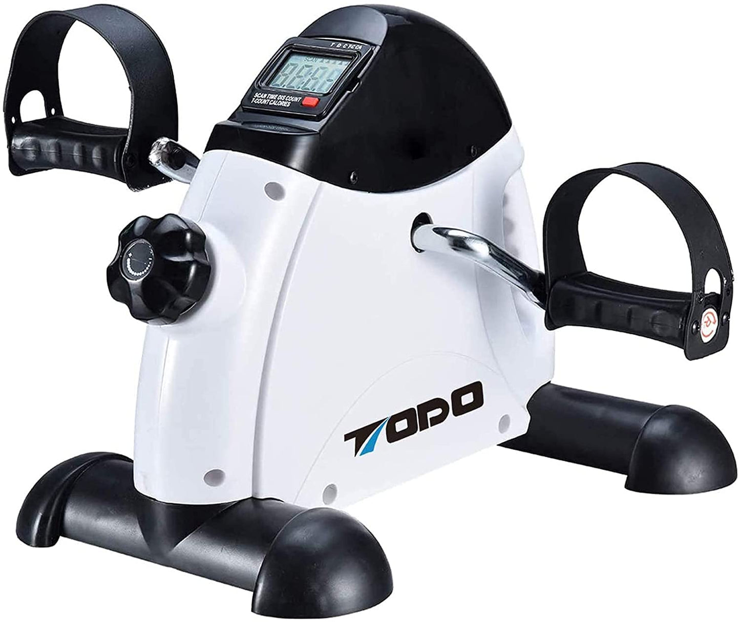 TODO Mini Exercise Bike Pedal Exerciser Foot Peddler Portable Therapy Bicycle with Digital Monitor