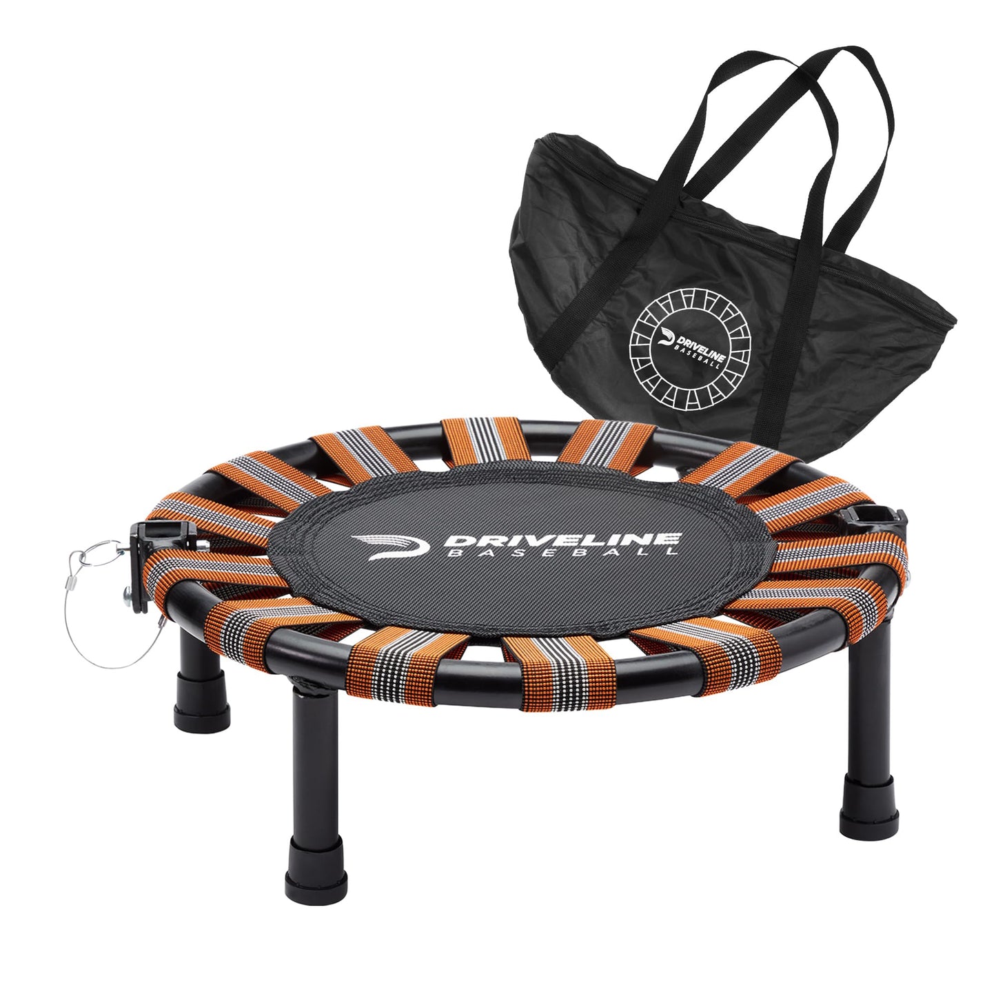 Driveline Baseball Recovery Mini Trampoline - 18" Portable Folding Trampoline with Carrying Case - Perfect for Shoulder Recovery